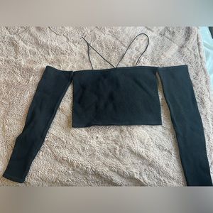 Long Sleeve Black Top